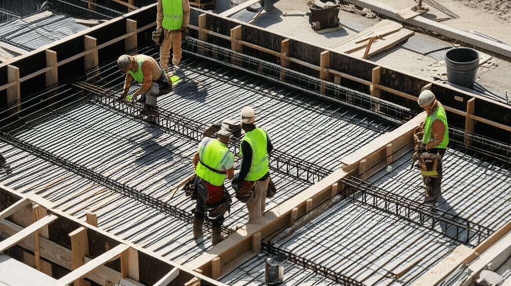 Professional commercial rebar installation services by Barron Rebar Placers in Dallas-Fort Worth - expert reinforcing steel placement for commercial and industrial construction projects